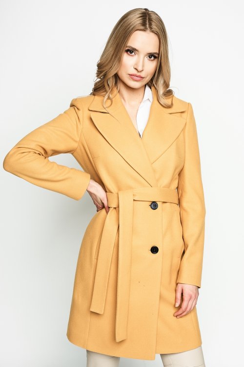 Płaszcz GABI żółty przejściowy