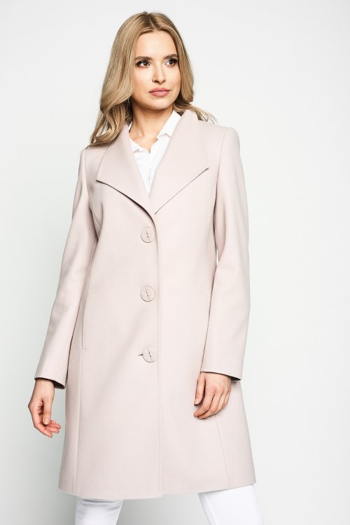 Płaszcz Aga jasny beż przejściowy